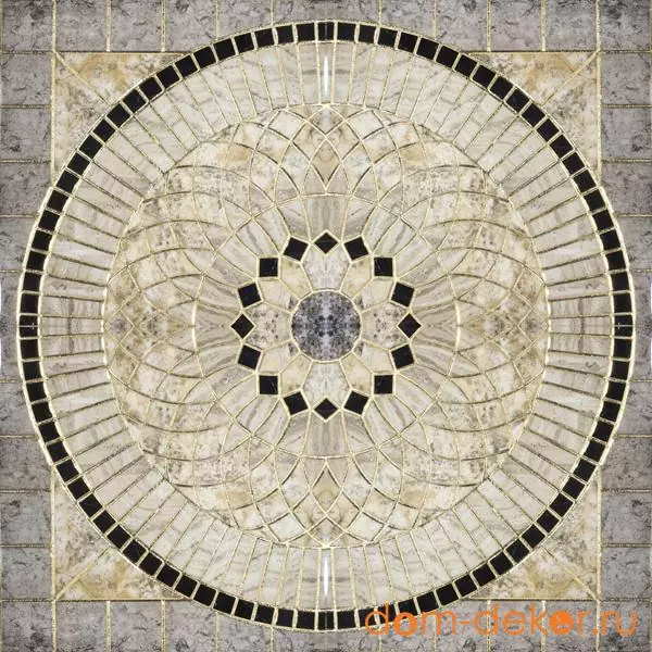 Декор RIMINI Gris Roseton120x120 (60x60x4)