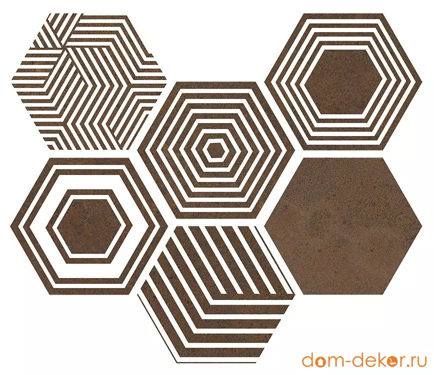 Керамогранит PIER17 Hexa Copper 23,2x26,7 *