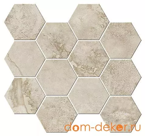 Мозаика ITALIAN ICON CROSS Cut Beige Mosaico Esagoni T12 32,8x35 Nat- Rett (под заказ)