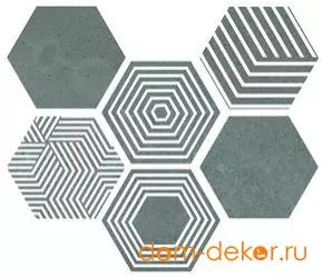 Керамогранит PIER17 Hexa Turquoise 23,2x26,7 *