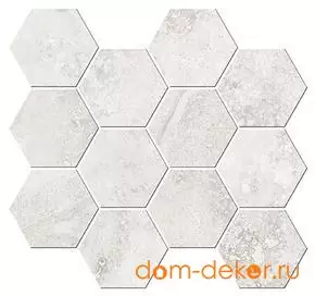 Мозаика ITALIAN ICON CROSS Cut White Mosaico Esagoni T12 32,8x35 Nat- Rett (под заказ)